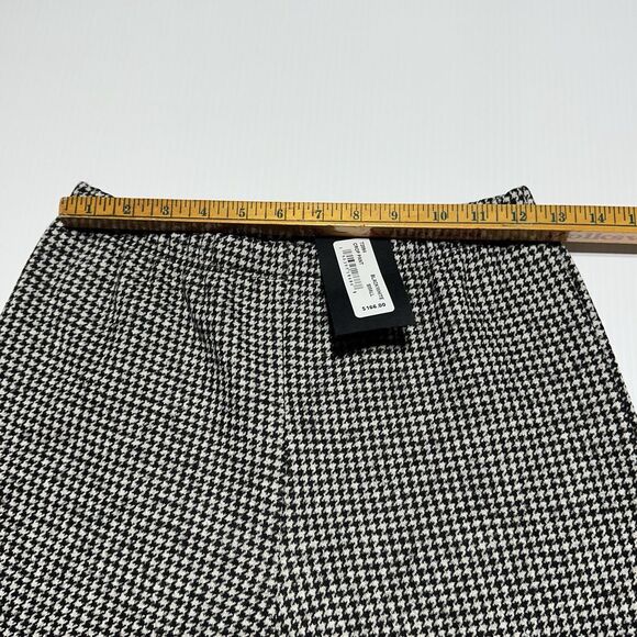 Bryn Walker Cotton Wool Houndstooth Crop Pant Knit Size S Small High Rise NWT - Picture 8 of 12